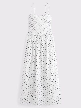 NWOT A&F Dipped-Waist Smocked Midi Dress XXSP